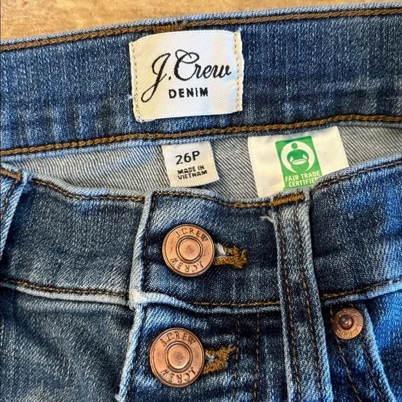 J Crew Vintage Straight Dark Blue Ankle Jeans - Picture 2 of 4